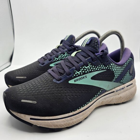 Brooks Ghost 14 Womens Size 7.5 Wide Purple Athletic Shoes Running Walking - Picture 4 of 13